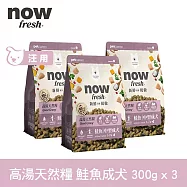 Now! 即期品(效期26.06.11) 中型成犬鮭魚配方 900克(100克9包替代出貨) 高湯天然糧 | 乾濕兩吃 火雞高湯 中型犬 犬糧 狗糧 WDJ