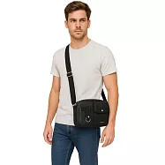 【CROSS】台灣總經銷 限量1折 頂級小牛皮肩背包斜背包 羅根系列 全新專櫃展示品