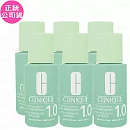 CLINIQUE倩碧 三步驟溫和潔膚水保濕型(#1.0)(30ml)*6(公司貨)