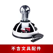 【O-Life】旋轉置物整理收納盒-不含文具/小物整理盒/儲物盒/桌面收納 黑白色