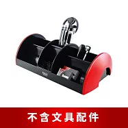【O-Life】桌面置物整理收納盒-不含文具/小物整理盒/儲物盒/文具收納 黑紅色