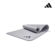 Adidas 環保壓紋瑜珈墊-4mm(五色) 銀河灰