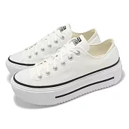 Converse 休閒鞋 All Star Lift Double Stack 男鞋 女鞋 白黑 厚底增高 情侶鞋 A15491C 28cm WHITE/BLACK