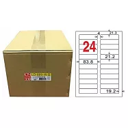 龍德 24格 白色 A4 三用電腦標籤 21.2x83.8mm 1000張 /箱 LD-889-W-B