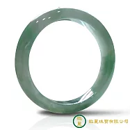 【緻麗珠寶】冰芙蓉種秋香飄綠三彩冰美平安鐲(手圍17.5-18)【完美品】