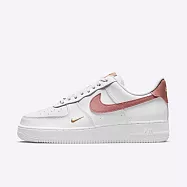 Nike Wmns Air Force 1 07 ESS [CZ0270-103] 女 運動休閒鞋 小金鉤 白 乾燥玫瑰 23.5cm 白/粉紅