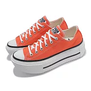 Converse 休閒鞋 All Star Lift Double Stack 男鞋 女鞋 橘 厚底增高 情侶鞋 A16284C 25.5cm ORANGE/WHITE