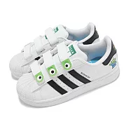 adidas x 玩具總動員 休閒鞋 Superstar II CF C 中童 迪士尼 三眼怪 貝殼頭 愛迪達 JI0091 18.5cm WHITE/BLACK