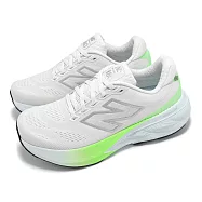 New Balance 慢跑鞋 880 V15 D 女鞋 寬楦 灰 綠 緩衝 輕量 路跑 運動鞋 NB W880D15-D 26cm WHITE/GREEN