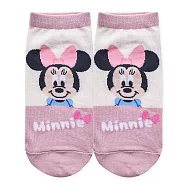 【ONEDER 旺達棉品】迪士尼雙色系列直版襪 米妮短襪 台灣製女襪童襪- 米妮 (15-22) MN-A516