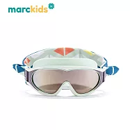 【MARCUS&MARCUS】Marckids兒童頭帶式造型大框泳鏡-叢林圖騰