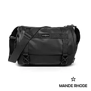 MANDE RHODE - 曼德羅德 - 滑面大容量插扣造型郵差包(大/L) - A5890-1K