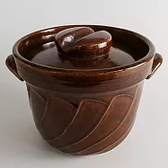 福介商店 日本土鍋 萬古燒 飴釉 5合炊飯鍋