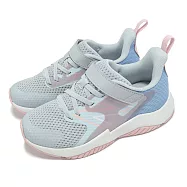 New Balance 休閒鞋 Rave Run V2 中童 寬楦 灰 藍 粉 魔鬼氈 緩衝 小朋友 運動鞋 NB YTRAVAG2-W 19cm BLUE/PINK