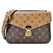 Louis Vuitton Pochette Metis Reverse帆布郵差包 (棕色)
