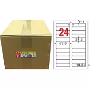 龍德 A4透明護貝膜標籤(不可列印) 21.2x83.8mm 1000張/箱 LD-889-T-B