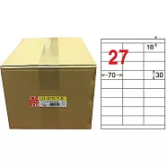 龍德 A4透明護貝膜標籤(不可列印) 60x70mm 1000張/箱 LD-876-T-B