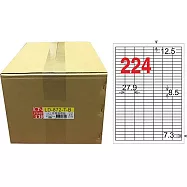 龍德 A4透明護貝膜標籤(不可列印) 8.5x27.9mm 1000張/箱 LD-872-T-B