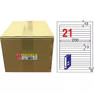 龍德 A4透明護貝膜標籤(不可列印) 13x200mm 1000張/箱 LD-855-T-B