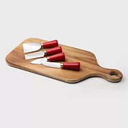 《Taylors Eye Witness》相思木輕食盤+起司刀4件(石榴紅) | 起司盤