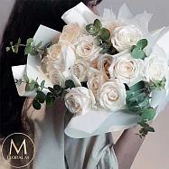 【Floral M】伊莉莎白玫瑰鮮花花束