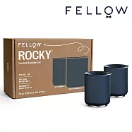 【FELLOW】ROCKY 洛奇 雙層真空陶瓷隨行杯(2入禮盒組) 10oz/296ml 藍色