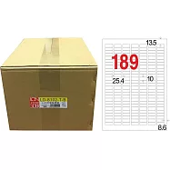 龍德 透明護貝膜標籤(不可列印) 10x25.4mm 1000張/箱 LD-8102-T-B