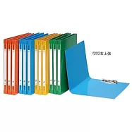 同春 環保紙製輕便夾 右上強力夾 單夾 四色 24個/箱 F202 藍