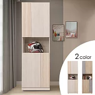 Homelike 喜家居2尺玄關高鞋櫃(2513)- 雪松雙色