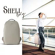 【AXIO】Shell Backpack 經典手作頂級貝殼包(Shell-BK) 克拉米色
