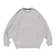Wtaps Sign/Sweater/Cotton 大學T 淺灰/黑 251ATDT-CSM01 XL 淺灰
