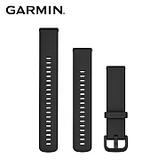 GARMIN Quick Release 20mm 矽膠錶帶 光譜黑