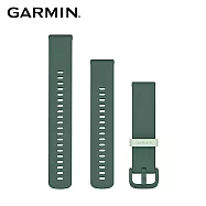 GARMIN Quick Release 20mm 矽膠錶帶 野生綠