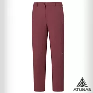 【ATUNAS 歐都納】女款蚊瘋不動彈性長褲A1PA2512W- S 石榴紅