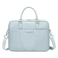 13.3吋 職場輕熟風 防震/防潑水平板筆電包 多隔層 輕盈高質感 手提肩背電腦包 商務包 淺藍