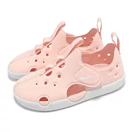 Nike 涼拖鞋 Sunray Protect 4 TD 小童 童鞋 粉紅 白 魔鬼氈 休閒鞋 學步鞋 HF6278-600 15cm ECHO PINK/WHITE