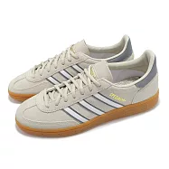 adidas 休閒鞋 Handball Spezial 男鞋 米白 灰 麂皮 復古 德訓鞋 JH5441 23.5cm GREY/WHITE