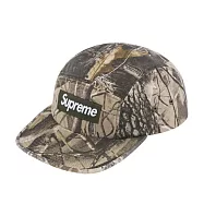 Supreme 25SS Washed Chino Twill Camp Cap Box Logo 五分割帽 皮革扣 落葉紋/黑 SS25H40 落葉紋