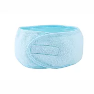 【E.dot】魔鬼氈洗臉美容束髮帶 (2入組) 藍色