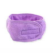 【E.dot】魔鬼氈洗臉美容束髮帶 (2入組) 紫色