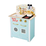 【美國 Teamson】湯姆貓與傑利鼠 小廚師波爾多木製家家酒兒童廚房玩具組