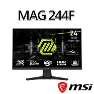 msi微星 MAG 244F 23.8吋 電競螢幕 (23.8"/1920x1080/16:9/200Hz)
