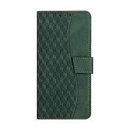 DUX DUCIS Apple 蘋果 iPhone 16e 菱格紋側翻皮套 -墨綠色