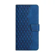 DUX DUCIS Apple 蘋果 iPhone 16e 菱格紋側翻皮套 -深藍色