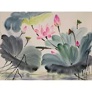 【玲廊滿藝】鄭逸人-晨曦荷語56x78cm