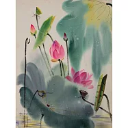 【玲廊滿藝】鄭逸人-風荷無聲78x56cm