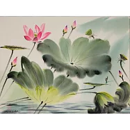 【玲廊滿藝】鄭逸人-翠語潺潺56x78cm