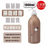 日本【熊野油脂】沙龍級 深層清潔修護秀髮 -【潤髮乳】胺基酸 損傷恢復(咖啡)