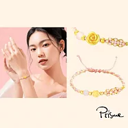 【Prisme Gold】Rose 黃金玫瑰花語編織手環