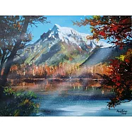 【玲廊滿藝】曾啟文-遙望鹿蹤27x35cm